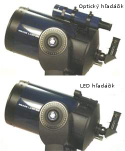 Optický hľadáčik vs. LED hľadáčik pre astro teleskop