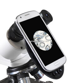 Mikroskop Bresser Erudit Basic Bino 40-400x fotenie s mobilom