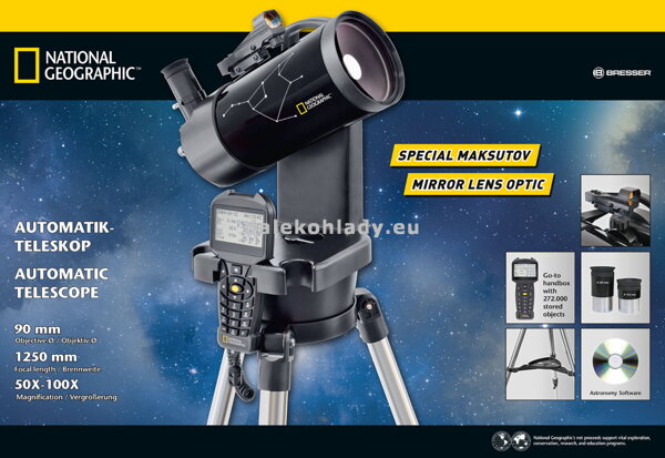 Teleskop National Geographic 90/1250 GOTO s príslušenstvom obal