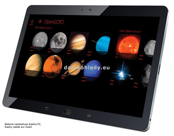 Ovládanie montáže Explore Scientific EXOS-2 PMC-8 GOTO pomocou tabletu
