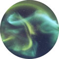 Sky Disk Aurora Australis Scenic Snow Ice