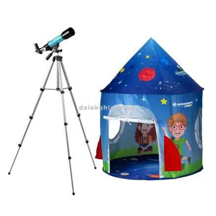 Teleskop Bresser JUNIOR 50-360 AZ so stanom modrý