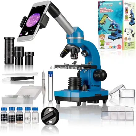 Mikroskop Bresser BIOLUX SEL 40-1600x modrý