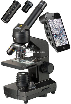 Mikroskop National Geographic NGC 40-1280x mobil adaptér