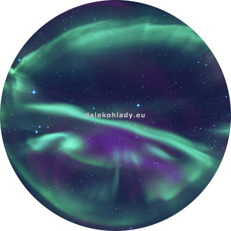 Sky Disk Aurora Borealis Scenic Taiga