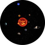 Redmark disk Slnečná sústava pre planetárium Bresser-NGC